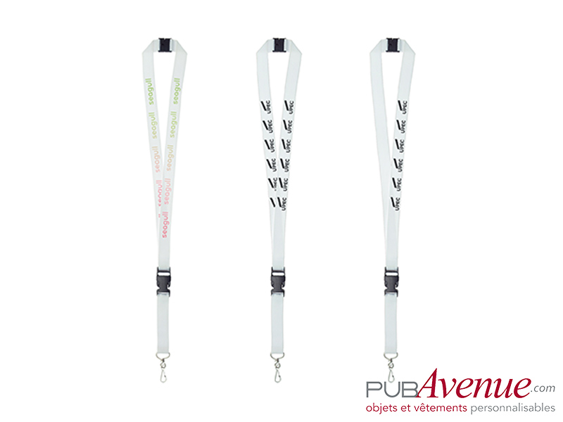 Tour de cou mousqueton personnalisable en express Tour de cou mousqueton personnalisable en express